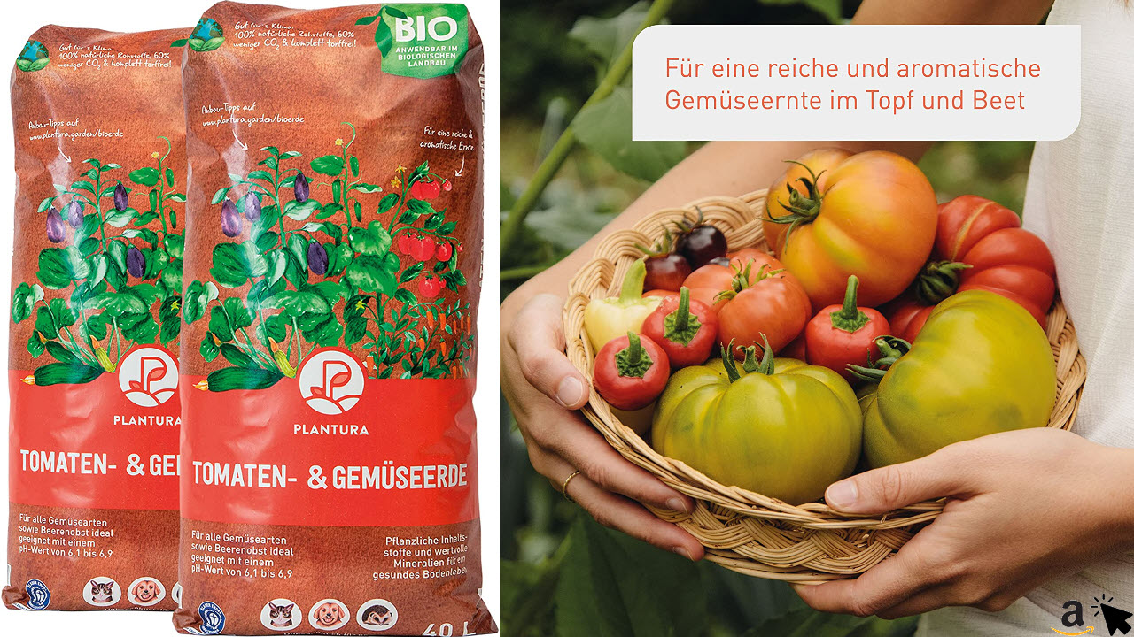 Plantura Bio-Tomaten- & Gemüseerde, torffrei & klimafreundlich, vorgedüngt